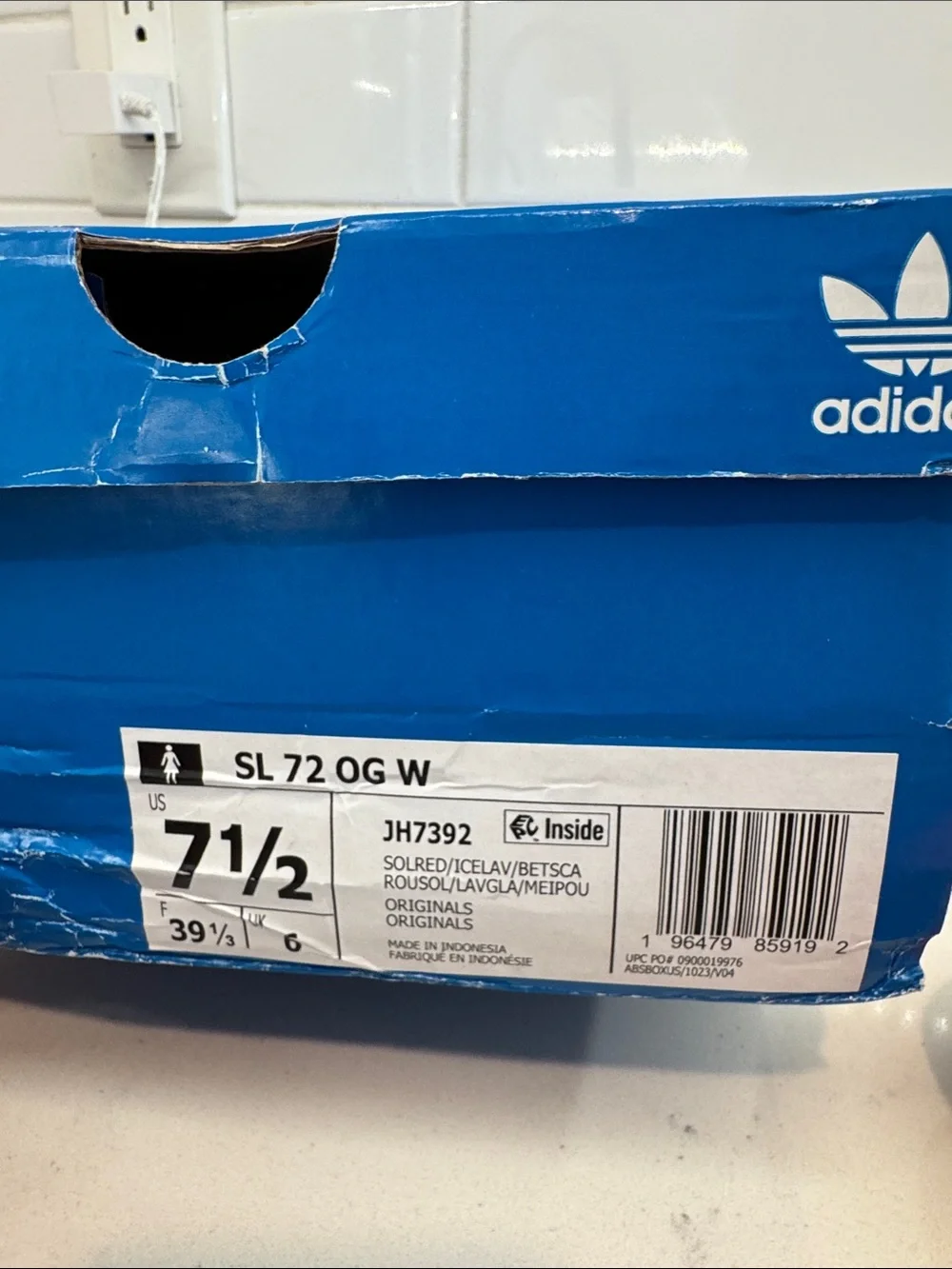 adidas SL 72 OG Low Runner athletic shoe - Red & Lavender women’s sneaker